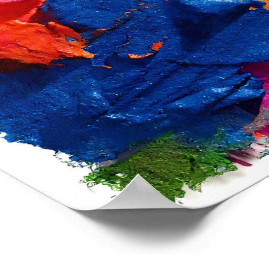 Modern Graphic Pop: Abstract Fragmentation Poster (Ecke)