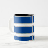 MODERN _GRAY_DEEP BLUE_ Zwei-Tonen-KAFFEE-TASSE Zweifarbige Tasse (Vorderseite Links)