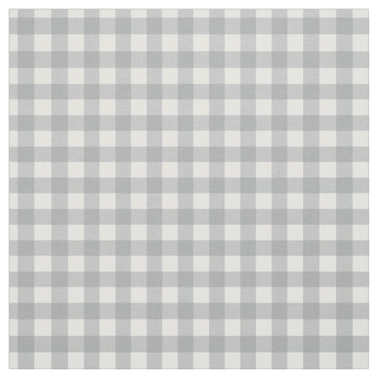 Modern Gray Gingham Stoff (Muster)