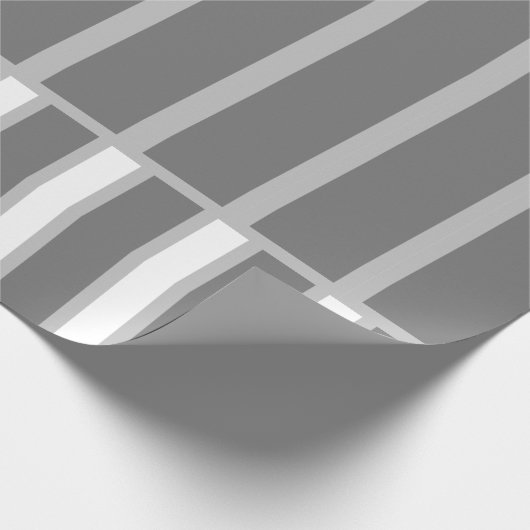 MODERN GRAY LIGHT GRAY GESCHENKPAPIER (Ecke)