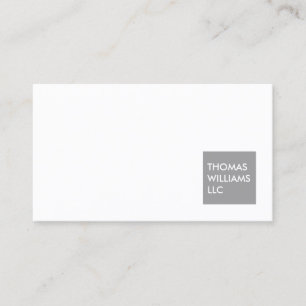 MODERN GRAY SQUARE Designer Business Card Visitenkarte