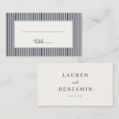 Modern Gray Stripes Platzkarte (Vorne/Hinten)