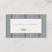 Modern Gray Stripes Platzkarte (Vorderseite)