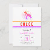 Modern Great Dane Einladung (Rückseite)