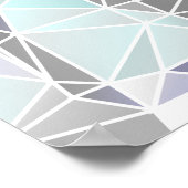 Modern Great Dane Poster green  (Ecke)