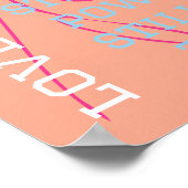 Modern Great Dane Poster green  (Ecke)