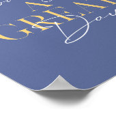 Modern Great Day Typografy Inspiration Poster (Ecke)