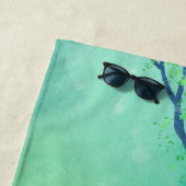 Modern Green Abstrakt Strandtuch (Beispiel)