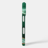 Modern Green Agate Gold Glitzer Script Monogram Case-Mate iPhone Hülle (Rückseite / Rechts)