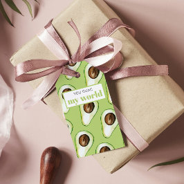 Modern Green Avocado Fusion Zitat Geschenkanhänger