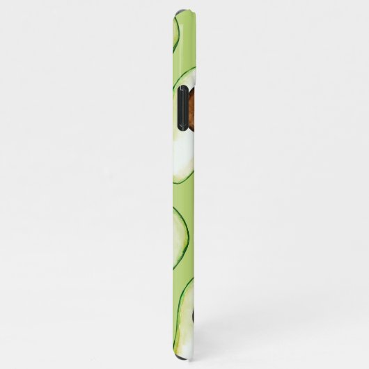 Modern Green Avocado Fusion Zitat iPhone Hülle (Rechte Seite)