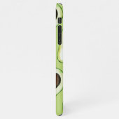 Modern Green Avocado Fusion Zitat iPhone Hülle (Linke Seite)