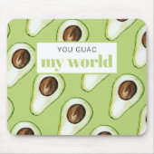 Modern Green Avocado Fusion Zitat Mousepad (Vorne)