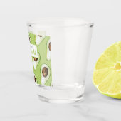 Modern Green Avocado Fusion Zitat Schnapsglas (Rechts)