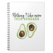 Modern Green Avocado Zitat von Avocado Lover Gesch Notizblock (Vorderseite)