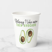 Modern Green Avocado Zitat von Avocado Lover Gesch Pappbecher (Rückseite)
