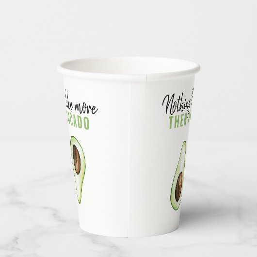 Modern Green Avocado Zitat von Avocado Lover Gesch Pappbecher (Rechts)