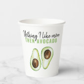 Modern Green Avocado Zitat von Avocado Lover Gesch Pappbecher (Vorderseite)