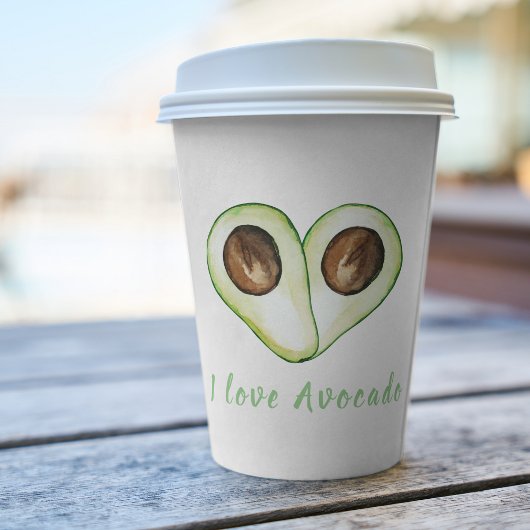 Modern Green Avocado Zitat von Avocado Lover Gesch Pappbecher