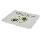 Modern Green Avocado Zitat von Avocado Lover Gesch Schneidebrett (Ecke)
