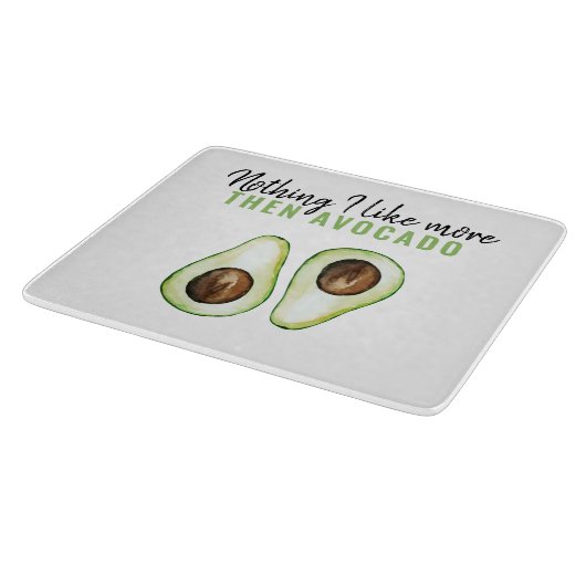 Modern Green Avocado Zitat von Avocado Lover Gesch Schneidebrett (Ecke)