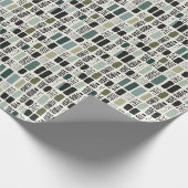 Modern Green Boho Geschenkpapier (Ecke)