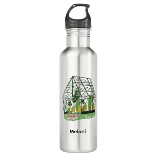 Modern Green Botanical Green House Edelstahlflasche