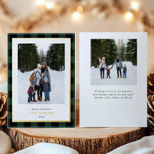 Modern Green Buffalo Kariert Weihnachten Zwei Foto