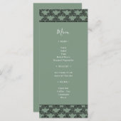 Modern Green Celtic Knot Irish Wedding Einladung (Vorne/Hinten)