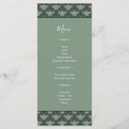 Modern Green Celtic Knot Irish Wedding Einladung