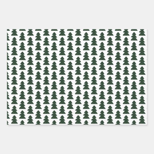 Modern Green Christmas Geschenkpapier (Vorderseite 3)