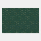 Modern Green Christmas Geschenkpapier Set (Vorderseite)