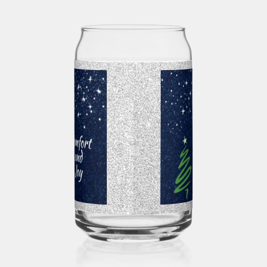 Modern Green Christmas Tree Festive Dosenglas (Rechts)