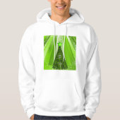 Modern Green Christmas Tree mit Star Hoodie (Vorderseite)