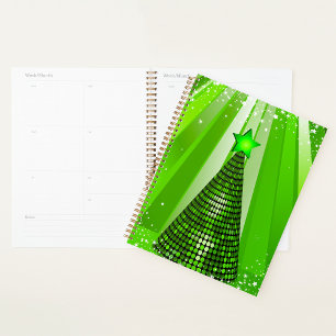 Modern Green Christmas Tree mit Star Planer