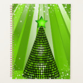 Modern Green Christmas Tree mit Star Planer (Vorderseite)