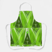 Modern Green Christmas Tree mit Star Schürze (Vorderseite)