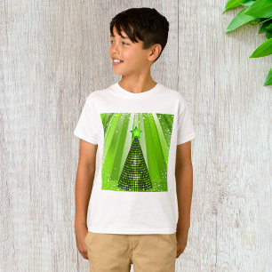 Modern Green Christmas Tree mit Star T-Shirt