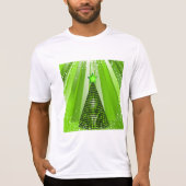 Modern Green Christmas Tree mit Star T-Shirt (Vorderseite)