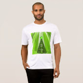 Modern Green Christmas Tree mit Star T-Shirt (Vorne ganz)