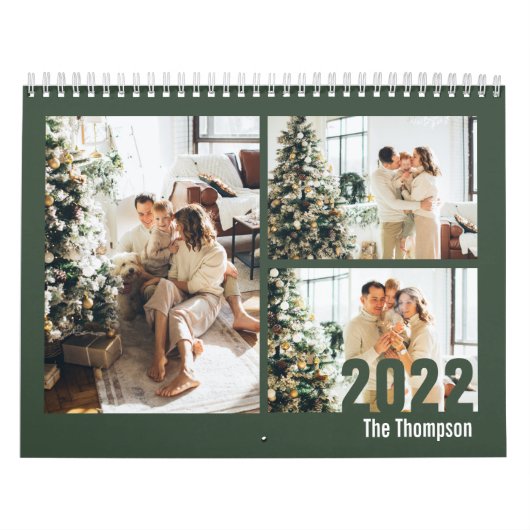 Modern Green Custom Erstellen Sie Ihren eigenen Fo Kalender (Titelbild)