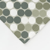 Modern green dots  fleecedecke (Ecke)