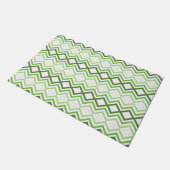 Modern Green Gemustert Fußmatte (Schrägansicht)
