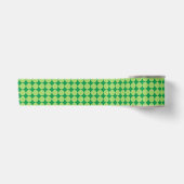Modern Green Geometric St. Patrick's Day Satinband (Vorderseite)