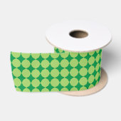 Modern Green Geometric St. Patrick's Day Satinband (Spule)