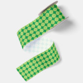 Modern Green Geometric St. Patrick's Day Satinband (Rückseite)
