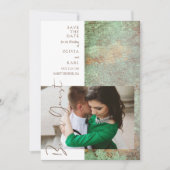 Modern Green Gold Be Our Guest Photo Couple (Vorderseite)