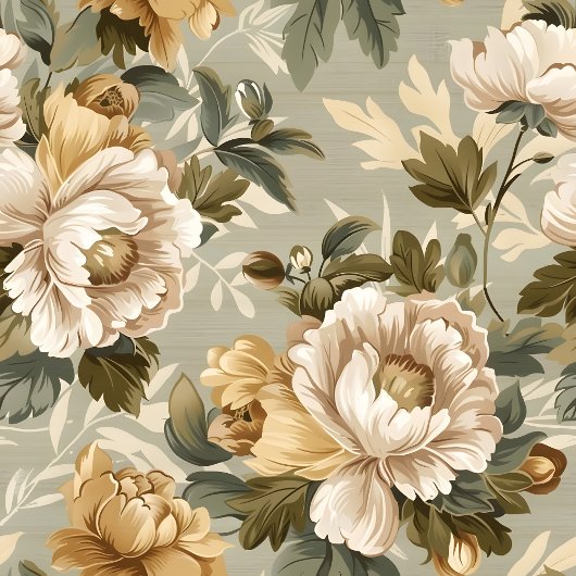 Modern Green Gold Curtain Lux Botanical Accent Duschvorhang