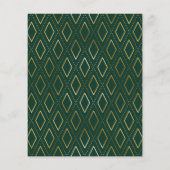 Modern Green Gold Foto Abschluss Vielen Dank (Rückseite)