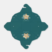 Modern Green Gold Star Weihnachten Geschenkschachtel (Ungefaltet)